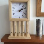 This shows the Mackintosh inspired pillar mantle clock in situ to give an idea of the size.