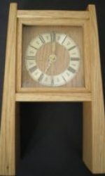 This mantle clock was inspired by the furnature designer James Krenov